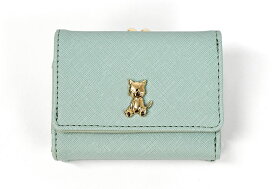 猫 ねこ ネコ 猫グッズ 財布 ミニ財布 レディース がま口 ミニウォレット オシャレ おしゃれ/ フェイクレザー 猫プレート 三つ折り /三つ折り財布 小さめ 大人 かわいい 可愛い オシャレ 無地 シンプル カジュアル コンパクト 合成皮革 合皮 レザー テディベア モチーフ/ r