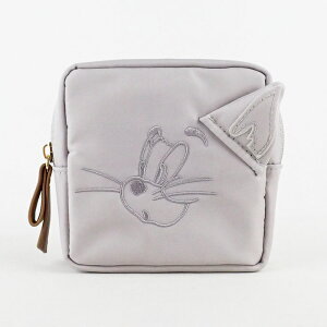 トムとジェリー ポーチ グッズ キャラクター トムジェリ タフィー/ FLAPPER フラッパー くすみカラー スクエアポーチ /レディース スクエア コスメポーチ スタンドポーチ 四角 自立 立てて収納