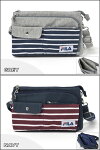 FILA(フィラ)スウェットボーダーミニショルダーバッグ