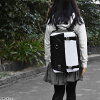 ナイロンキャンバス×ターポリンスクエアリュック