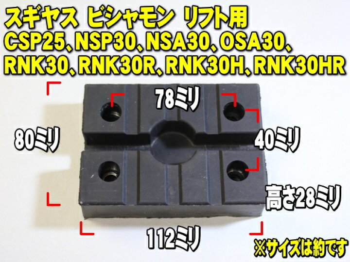 楽天市場】リフトパット WLP-001 4個セット (ボルトワッシャー付) 超高 