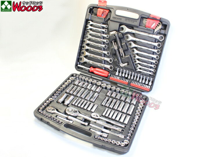 楽天市場】[PB-201] POWERBUILT 201ピース 工具セット 専用ケース入り 
