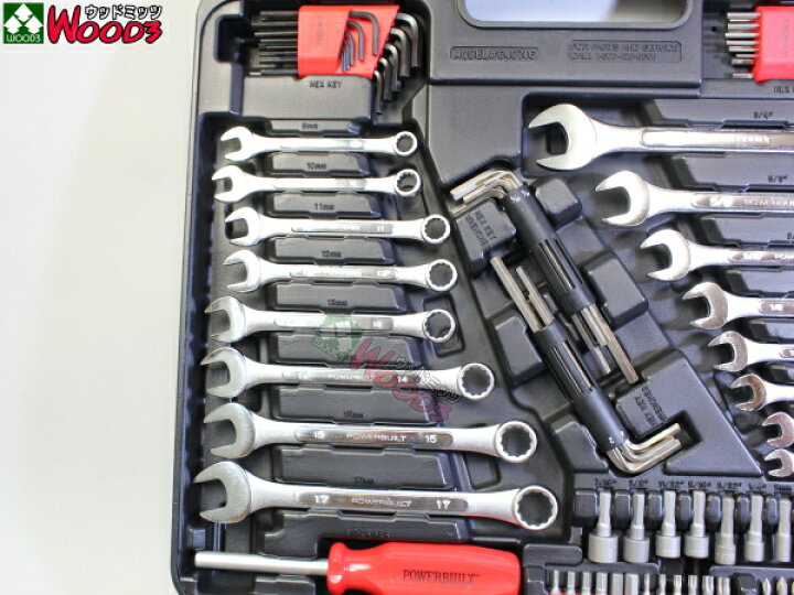 楽天市場】[PB-201] POWERBUILT 201ピース 工具セット 専用ケース入り 