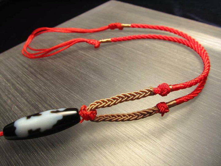 楽天市場】○【天珠 デザイン組み紐ネックレス】首周りサイズ50cm-65cm 