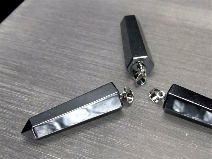 楽天市場】○【テラヘルツ鉱石 六角ポイント ペンダントトップ】縦約32 