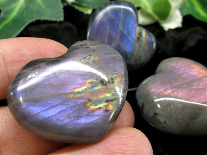 楽天市場】○パープルシラー有り【ラブラドライト ハート型 タンブル  