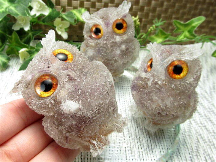楽天市場】○【スーパーセブンサザレ入り フクロウ型 オルゴナイト】重 