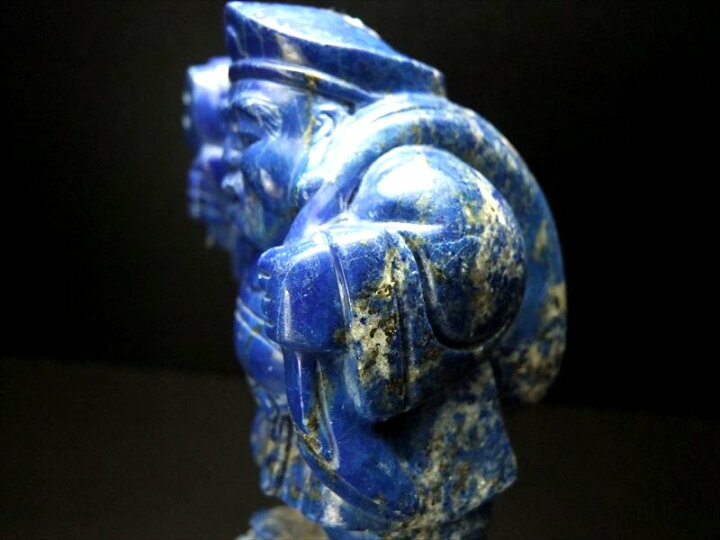 楽天市場】○縁起物【ラピスラズリ 大黒天 彫刻置物】高さ約103mm 重さ 