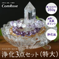 ●当店1番人気 3本脚付き 天然石 浄化セット(特大) ブレスレット浄化用さざれセット 選べるさざれ石 (水…