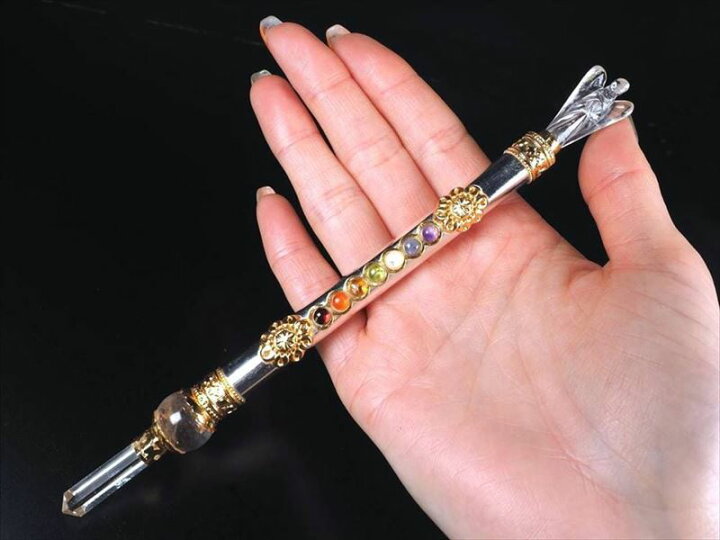 楽天市場】七つの宝石付き【ヒマラヤ水晶 エンジェル付き マジック 