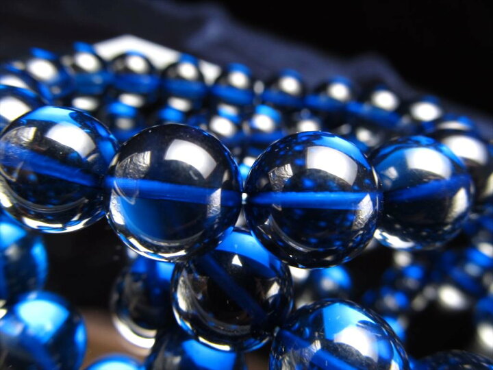 楽天市場】5A【サファイアブルーアンバー ブレスレット】約9mm-9.5mm  