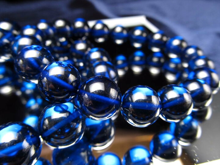 楽天市場】5A【サファイアブルーアンバー ブレスレット】約9mm-9.5mm  