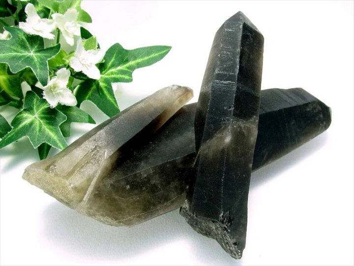 楽天市場】○美しい漆黒【天然黒水晶(モリオン) クラスター】最大幅 