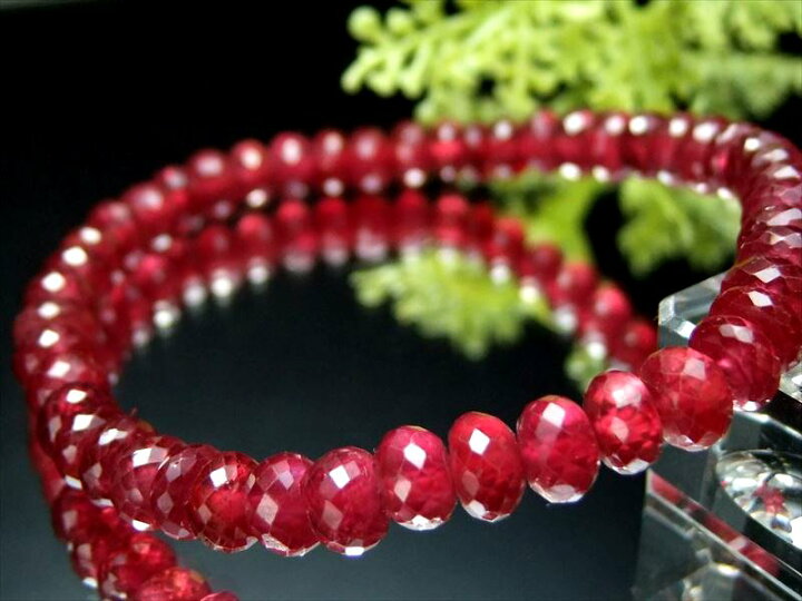 楽天市場 複数購入でp10倍実施中 キラキラ輝くボタンカット 5a 極上ルビー ボタンカットブレスレット 幅約6 5mm 7mm 透明紅玉 愛と勝利をもたらす情熱的な石 ミャンマー産 Sai Bl ｃｏｍｒｏｓｅ