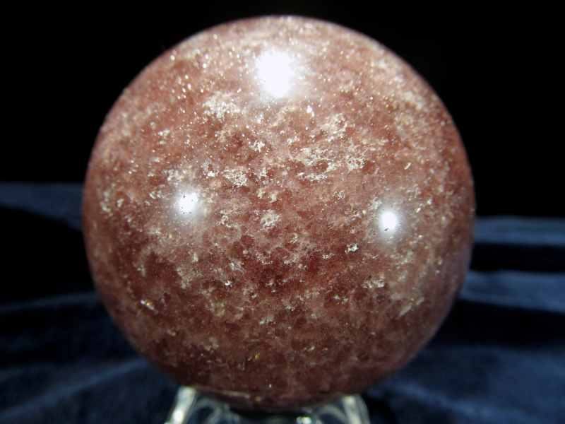 希少 レア石直径約58mm 重さ278g マンガンを含む深い赤褐色 キラキラと輝く小豆色の丸玉 一点もの