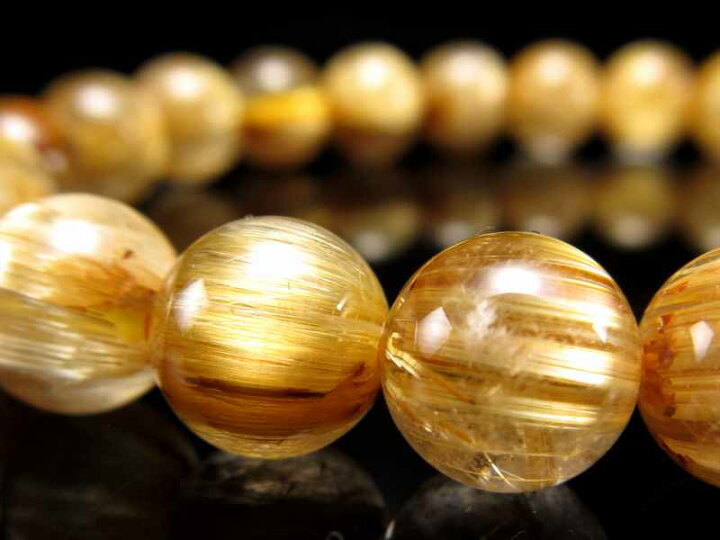 楽天市場】○極上黄金針 5A【ゴールドルチル ブレスレット】8mm-8.5mm