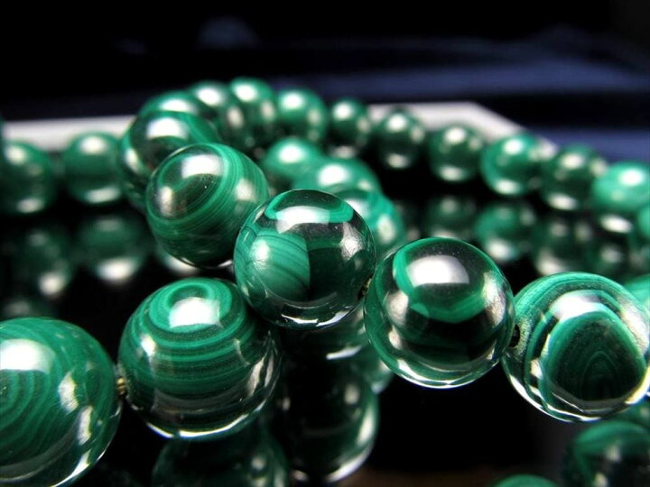 楽天市場】【天眼マラカイト ブレスレット】12mm-13mm×16珠前後 希少  