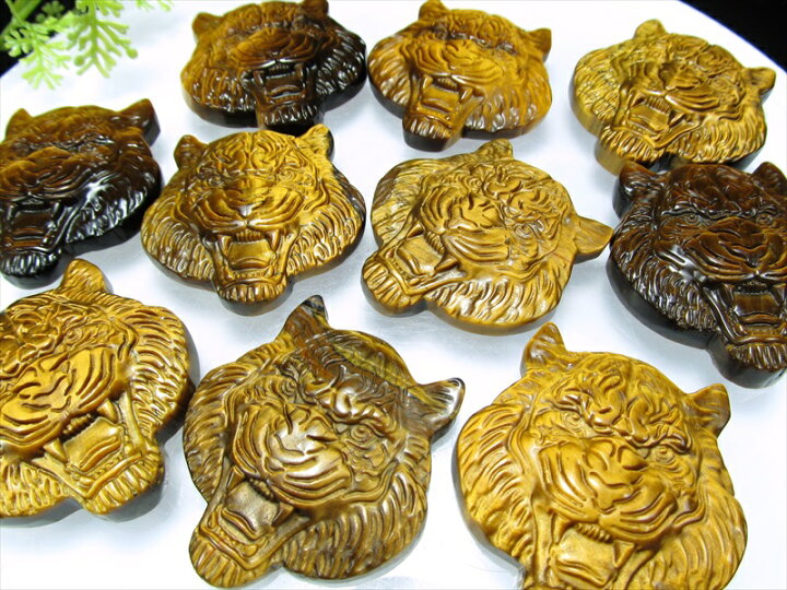 楽天市場】くっきりシラー【タイガーアイ 虎 彫刻置物】1個売り 重さ約 