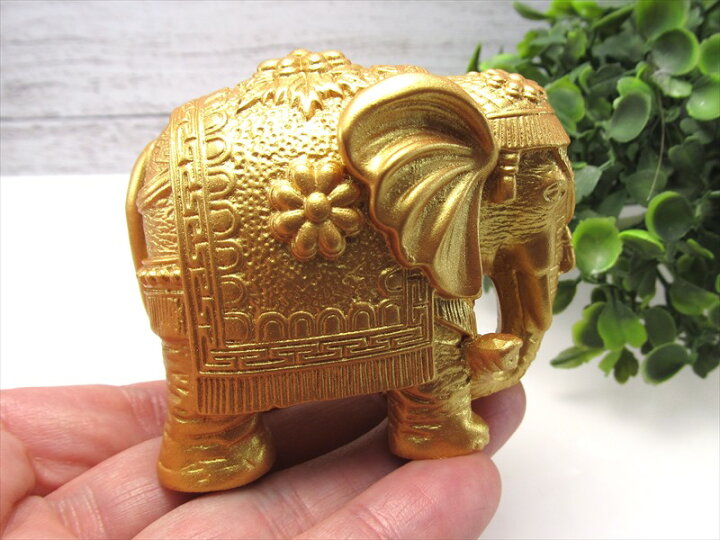 楽天市場】○選べる2カラー【インド象モチーフ 置物】最大幅約66mm 