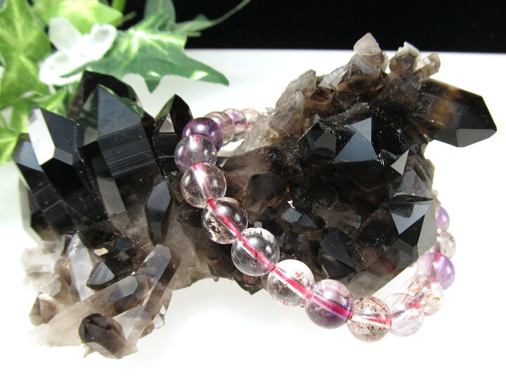 楽天市場】○圧倒的支持!【天然 黒水晶 (モリオン) クラスター原石】重  