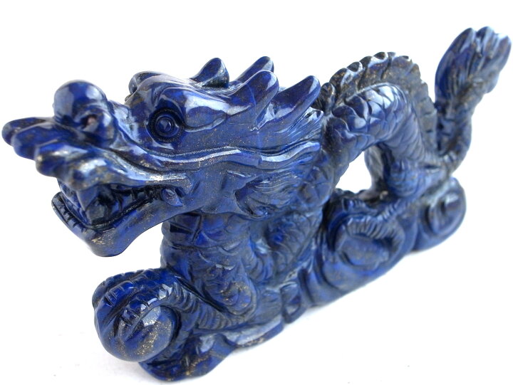 楽天市場】○【龍神 ラピスラズリ 龍彫刻置物】高さ約66.5mm 約265g 