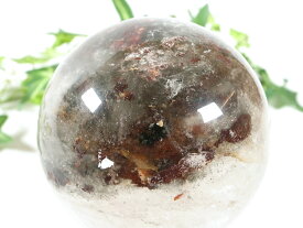 【超ポイントバック祭中P2倍】3A ライモナイト入り！【龍神ガーデンクォーツ 丸玉 台座付】直径約68mm 重さ478g ガーデン水晶 ガーデンクォーツ 絶景庭園 一点物 【ブラジル産】 パワーストーン 天然石