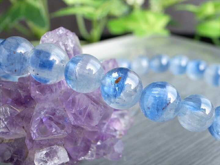 楽天市場】○3A 美麗シラー【カイヤナイト シリカ ブレスレット】6.5mm 