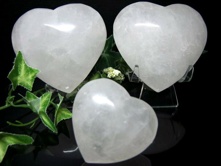 楽天市場】純真無垢な純白色 【スノーホワイト水晶 ハート型 タンブル 