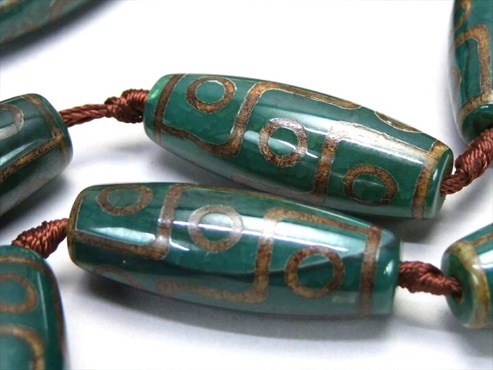 楽天市場】○全体に緑系【九眼緑龍紋天珠(くがんりゅうもんてんじゅ  