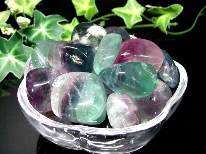 楽天市場】【レインボーフローライト（蛍石） タンブル 詰め合わせ  