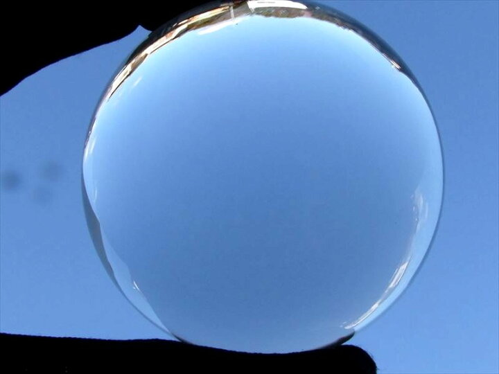 楽天市場】完全透明【無垢水晶 丸玉】重さ 196.5g 直径52mm 極上の透明 