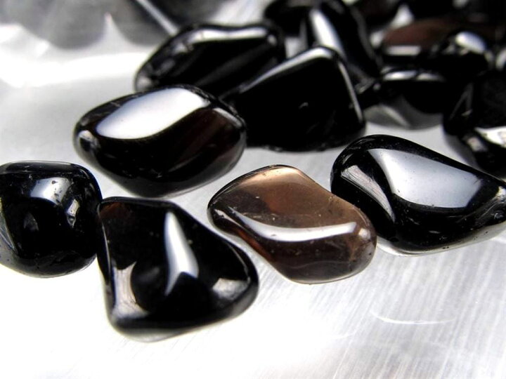 楽天市場】○5Aランクの極上品質【黒水晶（モリオン）中粒 さざれ】約  