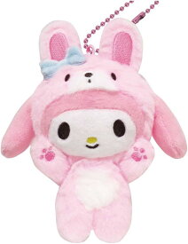 サンリオキャラクターズ バンザイシリーズ ボールチェーンマスコット マイメロディ（ウサギ） SAB-BM-MM ぬいぐるみ キーホルダー マスコット バッグチャーム サンリオ グッズ 【ケイカンパニー】
