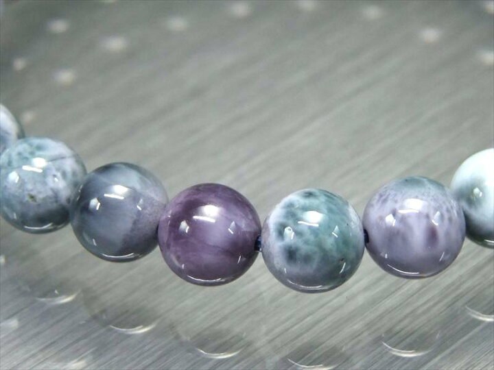 楽天市場】抜粋鑑別済み 4A【パープルラリマー ブレスレット】8.5mm×25 