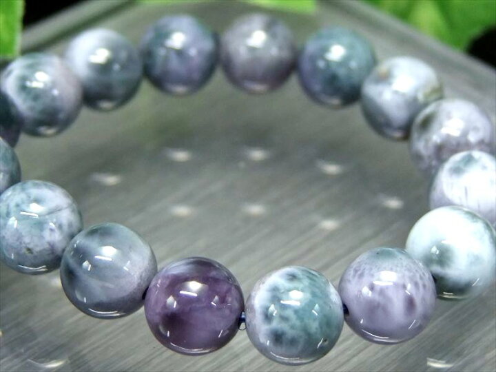 楽天市場】抜粋鑑別済み 4A【パープルラリマー ブレスレット】8.5mm×25  