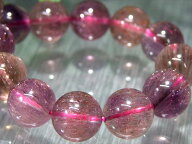 【店頭展示中】●激レア産地【限定1本】S級【スーパーセブン ブレスレット】10.5mm-11mm×19珠 7種類の石…