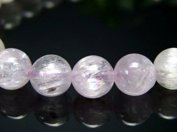 楽天市場】○4A【キャッツアイ クンツァイト ブレスレット】7.5mm-8mm 
