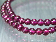 【限定2本】これぞロードライト S級【ロードライト ガーネット ブレスレット】4mm-4.5mm×44珠 魅惑のワ…
