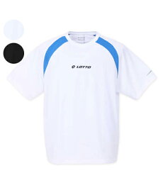 【大きいサイズ】DRYメッシュ半袖Tシャツ【LOTTO(ロット)】メンズ 7L/8L DRY 吸汗速乾 ラグラン袖 ビッグサイズ