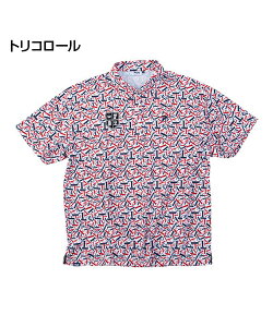 【大きいサイズ】遮熱バーチカルメッシュタイポプリント半袖シャツ【FILA GOLF(フィラゴルフ)】メンズ UVカット 吸汗速乾 3L/4L/5L/6L ビッグサイズ