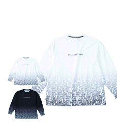【大きいサイズ】グラデーションロゴ長袖Tシャツ【SY32 by SWEET YEARS(エスワイサーティトゥバイスィートイヤーズ)】 メンズ 3L/4L/5L/6L ビッグサイズ