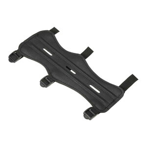 PATIKIL アーチェリーアームガード 射撃練習用 調整可能な前腕保護具 ブ ラック