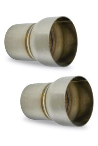 UMikke バイク マフラージョイント 差込径 変換アダプター エキパイ 中間パイプ 60.5mm → サイレンサー 50.8mm ジョイントパイプ