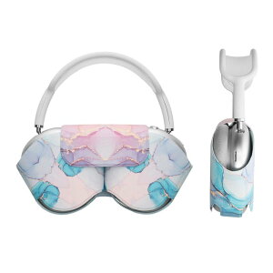 kwmobile �w�b�h�z���P�[�X Apple AirPods Max�Ή� �P�[�X - �ϏՌ� �����^�� ���h�~ PU���U�[ �}�[�u���f�U�C��