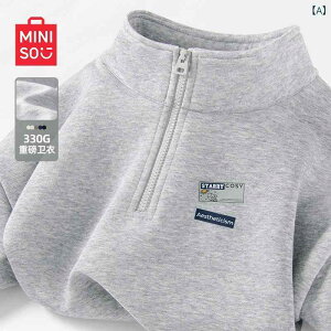 �t���[�X�@�g�b�v�X�@�W�b�p�[ MINISO �� �n �D �i �X�^���h�J���[ �Z�[�^�[ ���f�B�[�X 2025 �t�� �n�[�t �W�b�p�[ �g�b�v �O���[ �W���P�b�g D