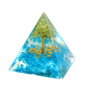 �I���S�i�C�g �s���~�b�h ������ �V�R�� �� ��5cm orgonite pyramid �u�� �p���[�X�g�[�� ��