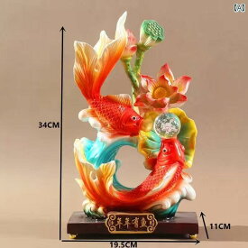 　ホビー　雑貨　装飾品 豊富な デスク トップ 装飾品な 高級 ホーム ディスプレイ スタンド 鯉の 飾り 新築 祝いの ギフト