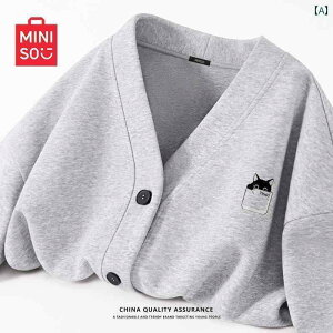�p�[�J�[�@�t�[�h�t���@�j�b�g MINISO / Mingchuang �O���[ �W���P�b�g ���f�B�[�X 2025 �t V�l�b�N�J�[�f�B�K�� �X���[�� �J�W���A�� �Z�[�^�[ D