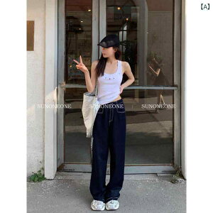 �X�g���[�g�@�W�[���Y�@�p���c SUNONEONE ���g�� �_�[�N �u���[ �W�[���Y ���f�B�[�X �� ������� �A�����J�� �X�^�C�� ���[�E�G�X�g �X�g���[�g ���C�h ���b�O �p���c