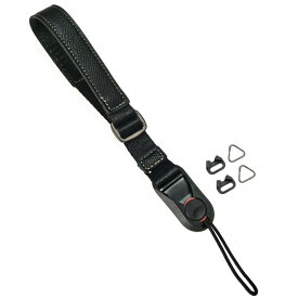 [Oumino] カメラストラップ カメラ ハンドストラップ リストストラップ クイックリリース 一眼レフ・ミラーレス用三角リングが付き 極太 調節可能 落下防止